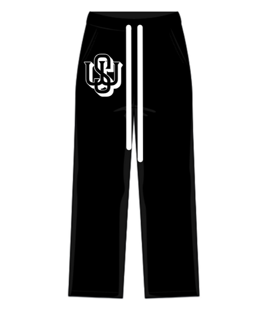 Woven Scars Black Pants